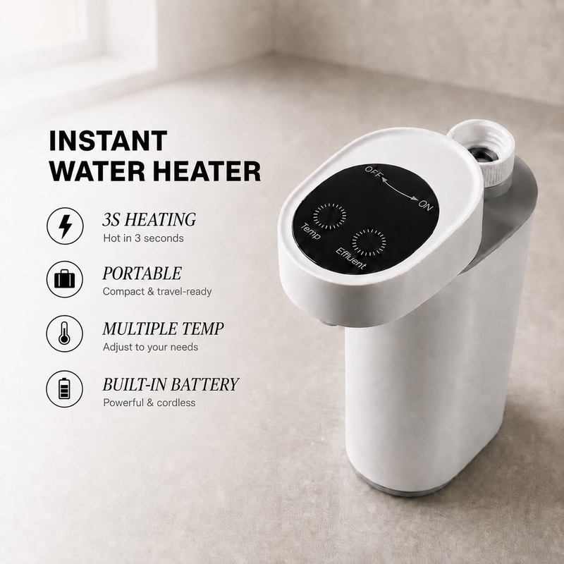 Cordless & portable — built-in battery, ready anywhere.